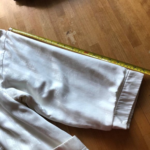 Luxury Vintage TCM Bathrobe Ivory White - Picture 10 of 14